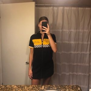 racing mini dress